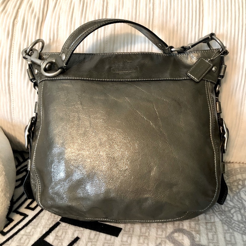 Authentic Coach Large Patent Leather HOBO